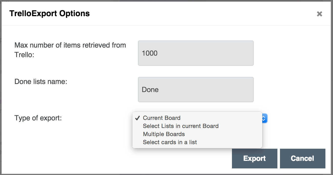 Improved options dialog